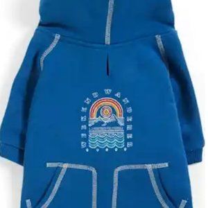 YOULY Dog Hoodie Weekend Wanderer Blue Size Medium 16-18in Neck to Tail